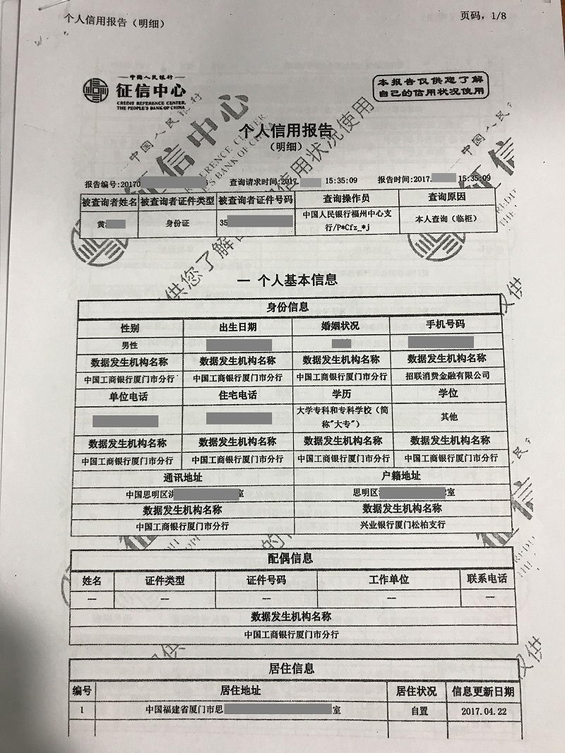 担保人征信